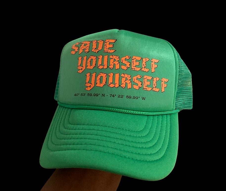 Fitted Green Syy Trucker Hat