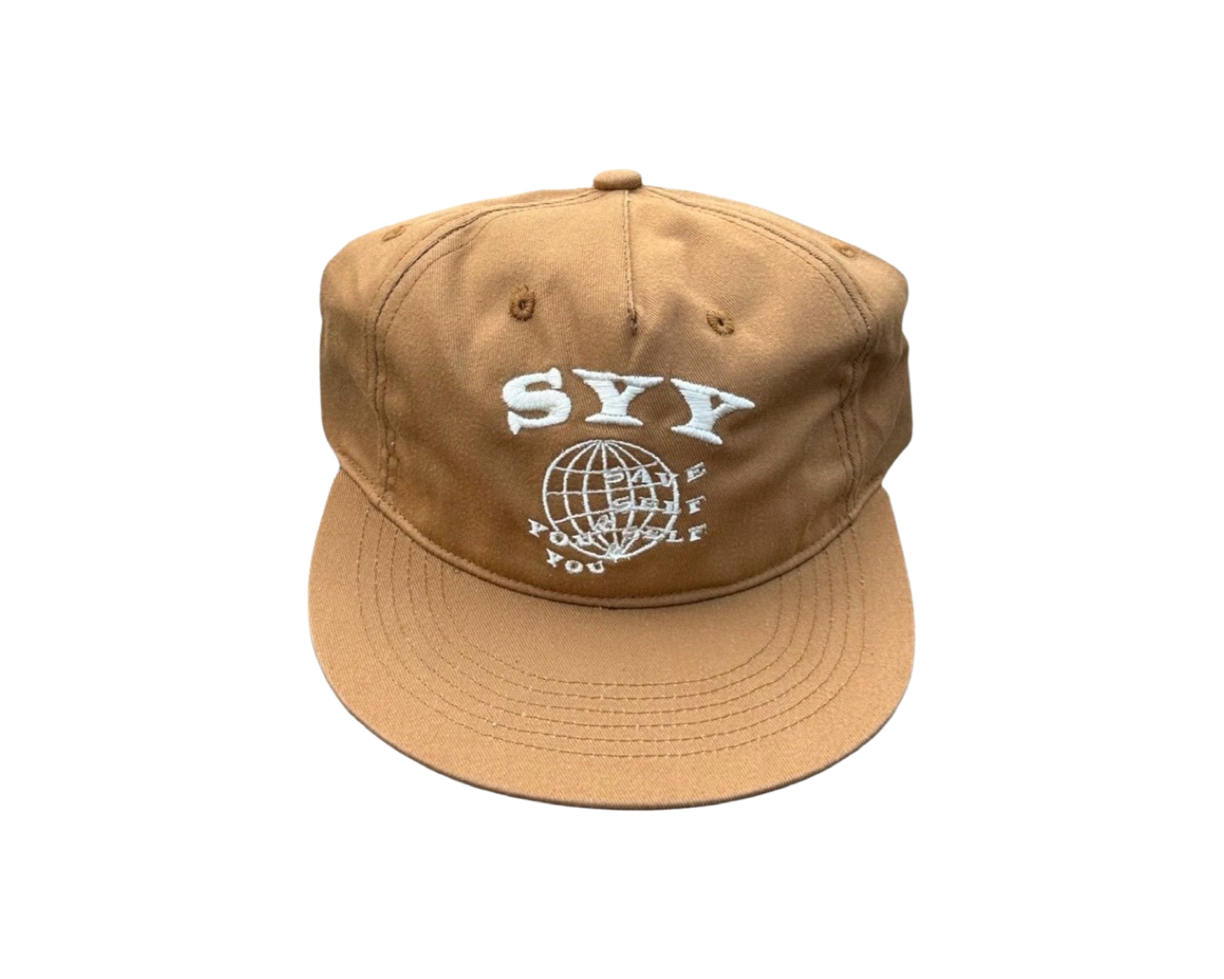 TAN BROWN PANEL HAT