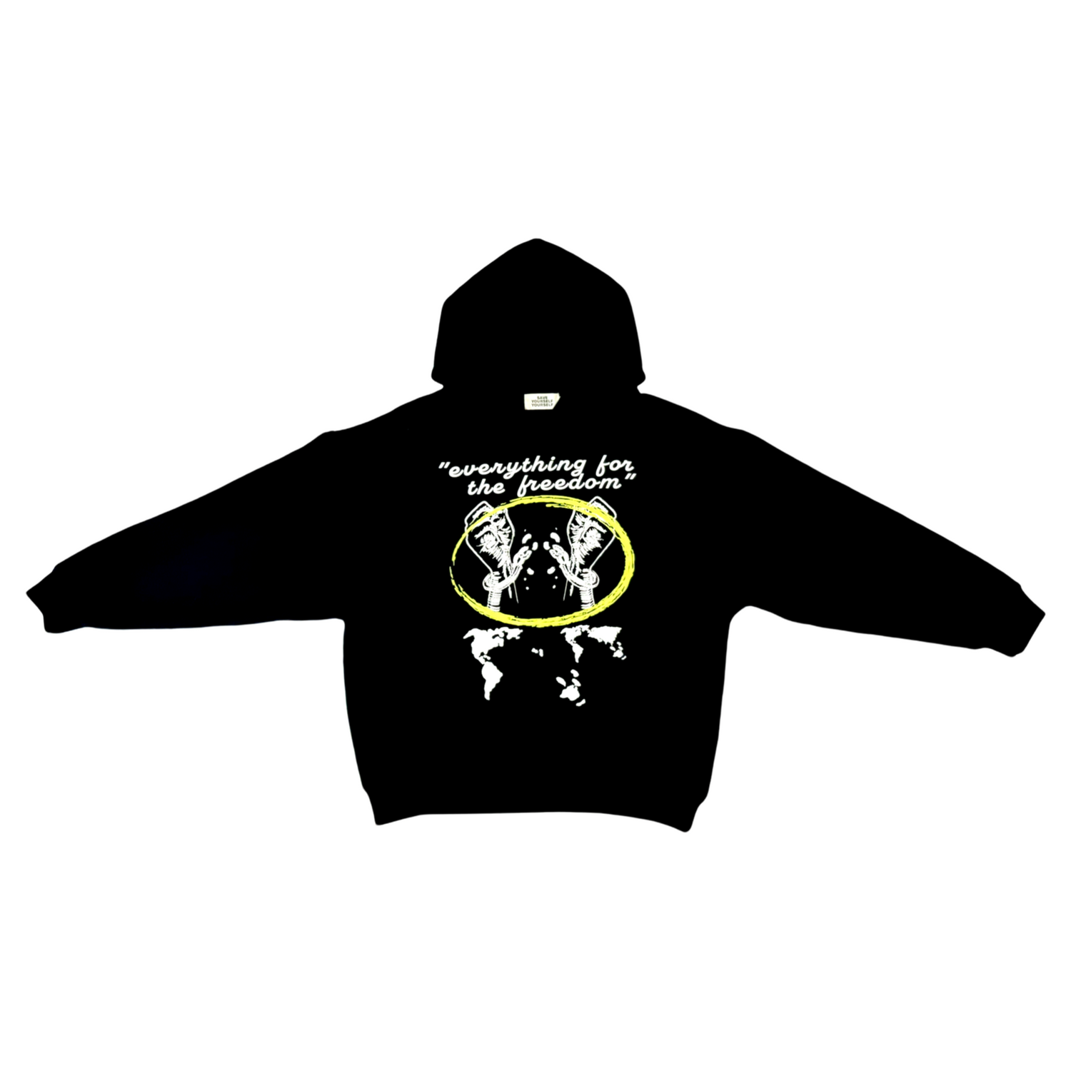 SYY DROP SHOULDER  “EFTF” LOGO HOODIE